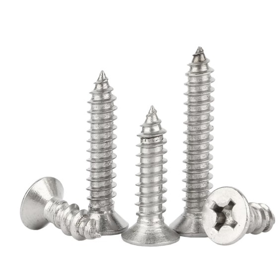 Cross recessed countersunk head tapping screw