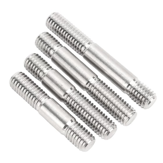 Unequal length double end stud