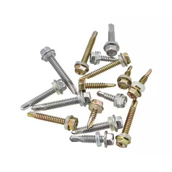 Hexagon flange self-drilling screw