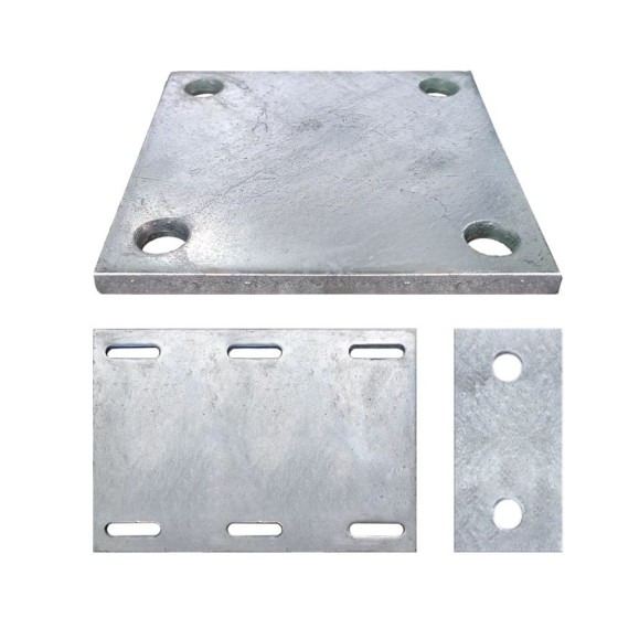 Drilled embedded plate
