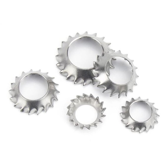 Conical serrated washer