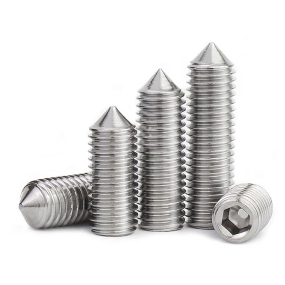 Socket set screw, cone point