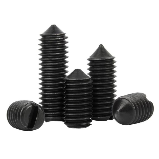 Slotted set screw, cone point
