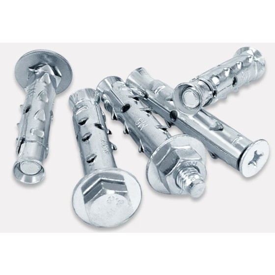 Barbed expansion anchor