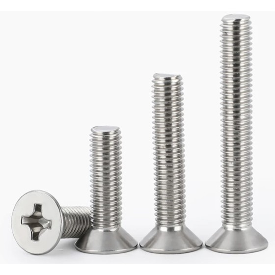 Cross recessed countersunk head bolt