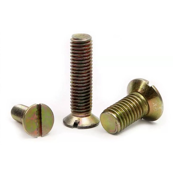 Slotted countersunk head bolt