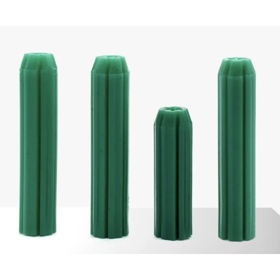 Straight tube plastic expansion plug (standard wall plug)