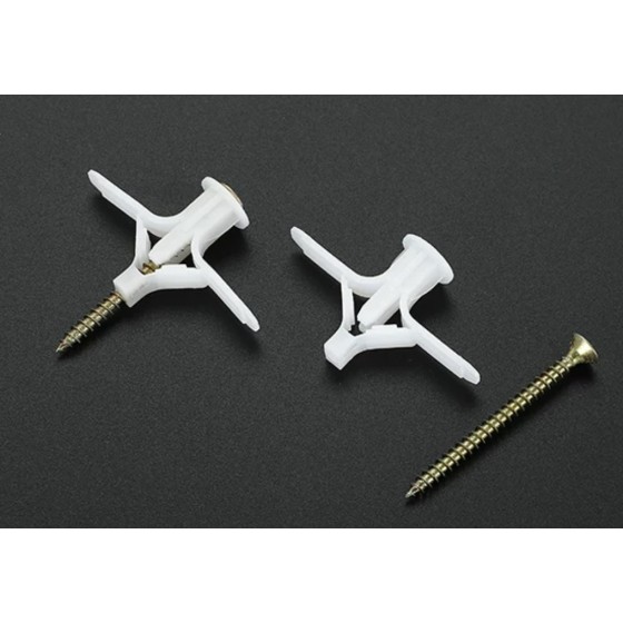Butterfly plastic expansion anchor (toggle type)